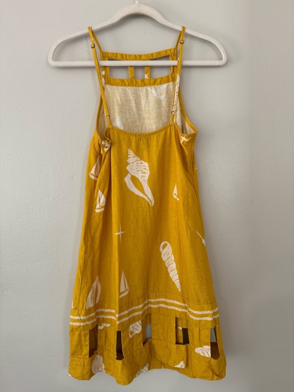 Celandine x Anthropologie Square Neck Mini Dress in Maize - Picture 6 of 9